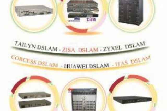فروش انواع ديسلم DSLAM Corcess,HUAWEI,ITAS,tailyn,zisa