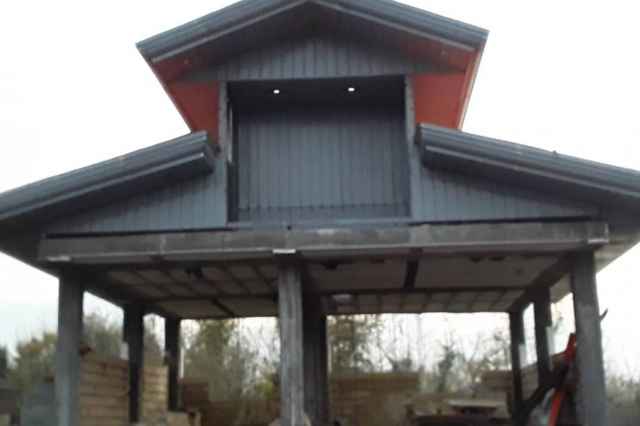 نصاب شيرواني ساخت سوله خرپاشيرواني سقف شيبدار پوشش سقف