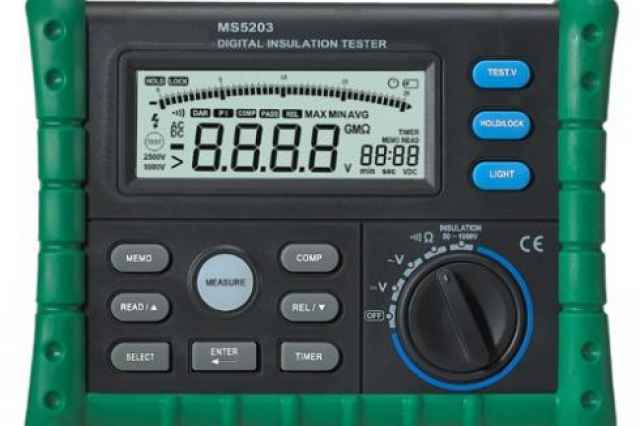 ميگر|تست عايق MASTECH 1000 ولت مدل MS5203