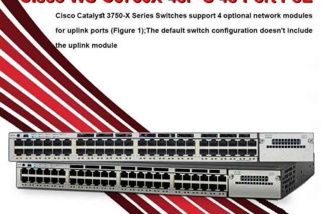 Cisco WS-C3750X-48P-S 48-Port PoE+ Switch