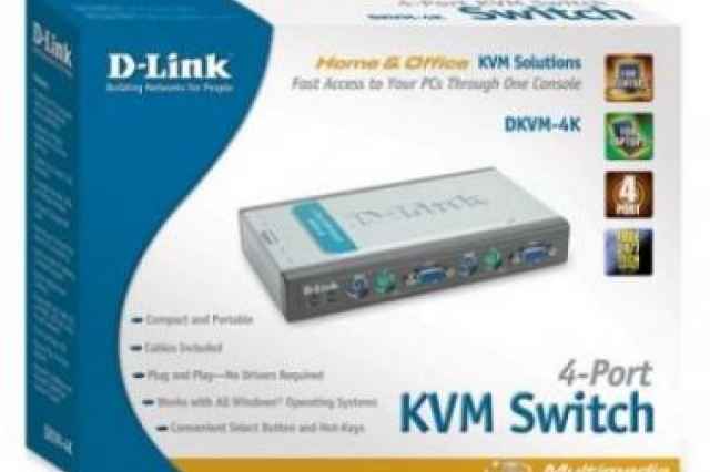 سوئيچ دي لينك D-Link Switch Kvm-4k 4Ports