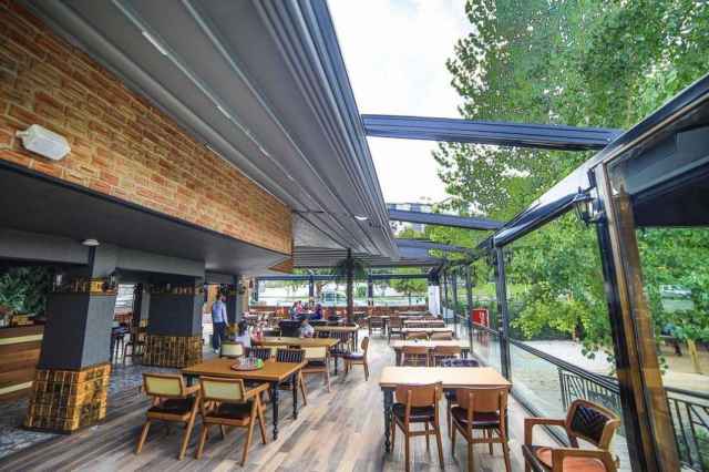 زيباترين سقف تاشو باغ رستوران-بهترين سقف جمعشو كافه