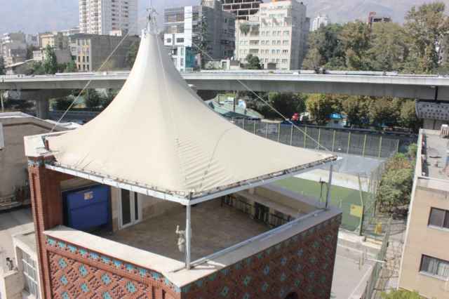 سقف خيمه اي تالار پذيراي-پوشش كششي سالن غذاخوري