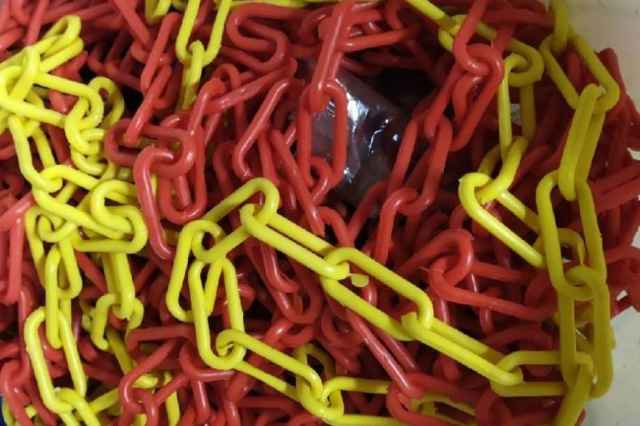 زنجير پلاستيكي رنگي، زنجير پلاستيكي ناودان