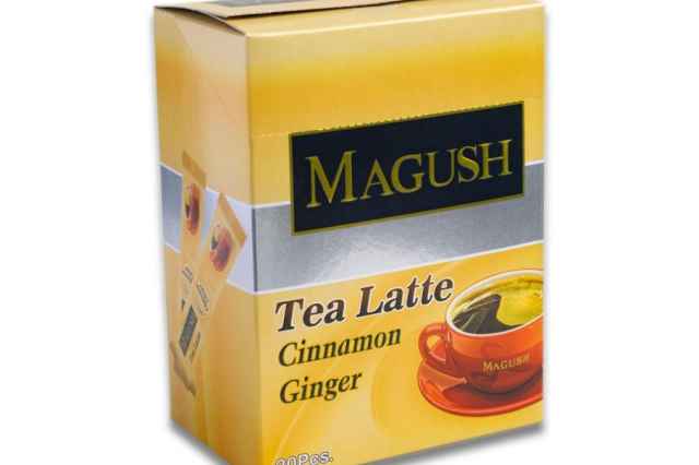 چاي لاته ماگوش دو طعم زنجبيل دارچين و هل و زعفران
