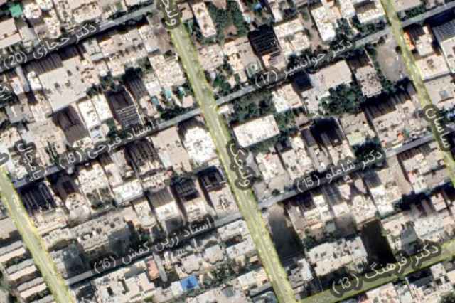 دانلود جديدترين نقشه و تصوير ماهواره اي منطقه 1 تهران